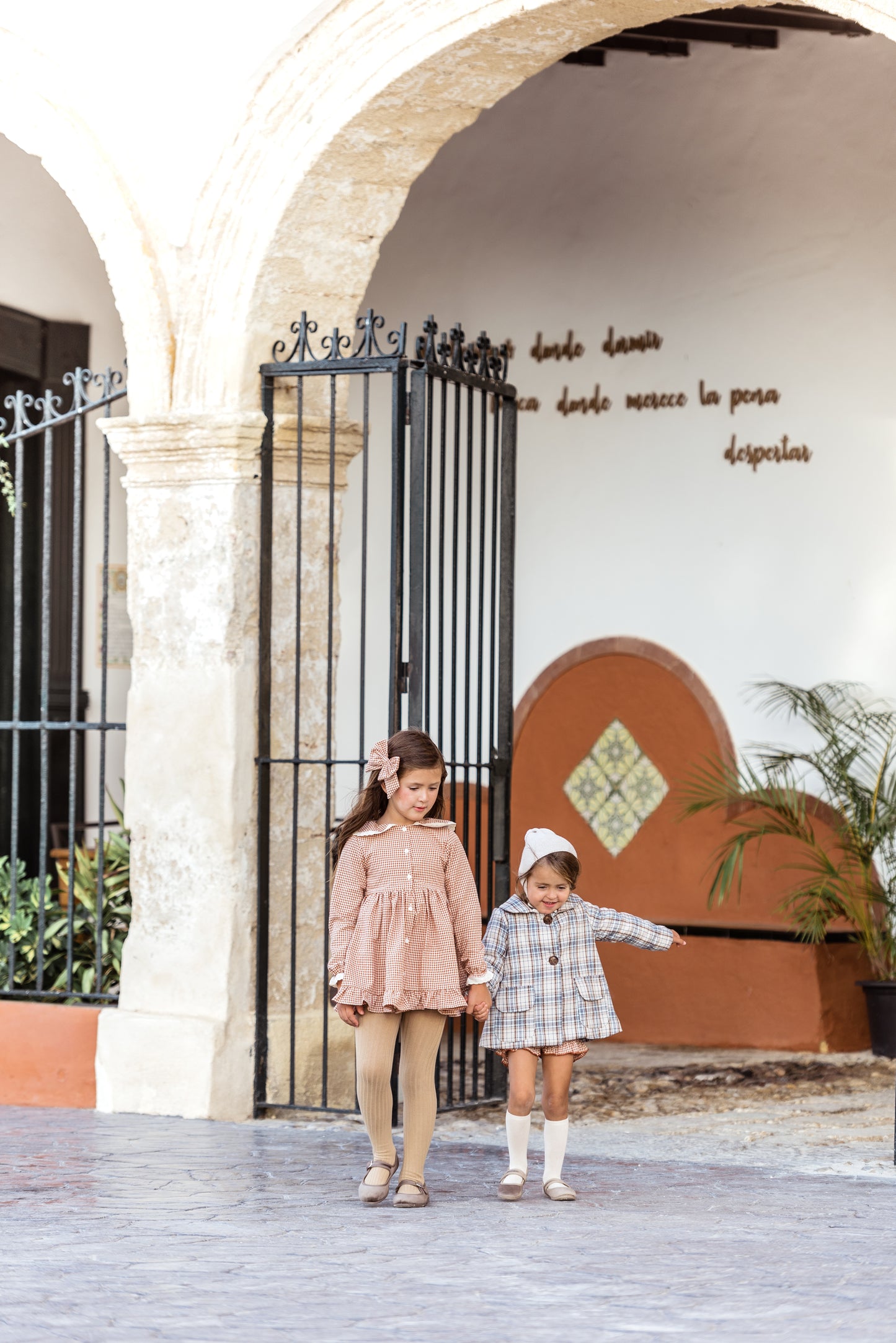 Vestido vichy Caramelo